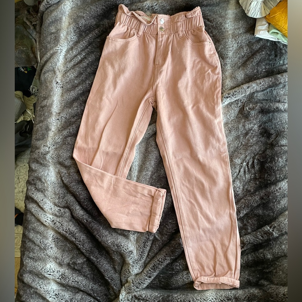 Pink corduroy pants